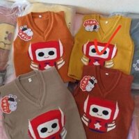 Áo ghi lê Len.  Cổ tim, cổ tròn