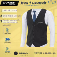 Áo ghi lê nam  màu xanh thương hiệu DVMEN  chất vải cotton may kĩ kiểu dáng thời trang phù hợp với áo vest