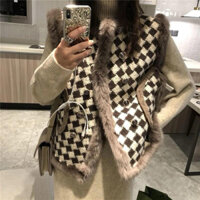 Áo ghile dạ lót lông thỏ 2 màu cơ bản