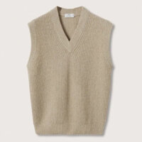 Áo gi lê nam Mango authentic Wool knit vest size L