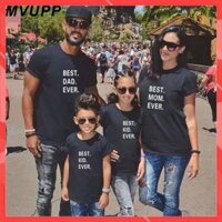 Áo gia đình Familylove - Mẫu Áo gia đình Best Dad Ever, Best Mom Ever, Best Kid Ever