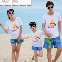 Áo gia đình mẫu cầu vòng  - MÃ AGD 092