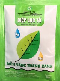 Áo Giáp Kẽm - Diệp lục tố - Biến vàng thành xanh gói 50gr