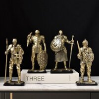 Áo giáp ngựa chiến tranh châu Âu Hiệp sĩ- Mô hình trang trí nhựa ba chiều, Trang trí gia đình-Samurai, Tủ TV-Váy tủ-Thông thường