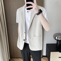 Áo Gile, Áo Gile kiểu dáng vest nam  sang trọng lịch lãm,  thời trang hàng thiết kế cao cấp N47 - XL - Xám