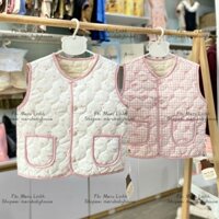 Áo Gilê Bé Gái Embes, Áo Khoác Phao Gilê Chần Bông Cho Bé Gái Mặc Thu Đông Size Từ 8-18kg
