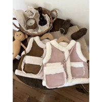 ÁO GILE DA LỘN LÓT LÔNG BÉ GÁI