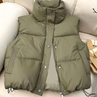 Áo Gile Da Trần Bông ,Áo Gile Phao Nữ Kiểu Mới Siêu Dày Dặn Hàng New 2024