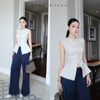 Áo Gile Dạ Xám + QUẦN TÂY 204 Chouchou