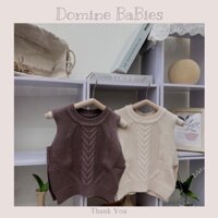 Áo gile hàn quốc cho em bé trai em bé gái sang trọng có sẵn domine 7-16kg