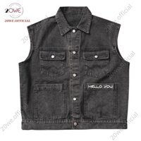 Áo Gile Jean Denim Cao Cấp