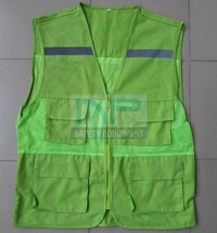 Áo gile kỹ thuật màu nõn chuối