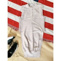 Áo gile len form dài cá tính (2hand)