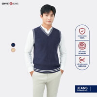 Áo Gile Len Nam GENVIET Jeans, Chất Liệu Wool Cao Cấp, Dáng Ôm Vừa, Phong Cách Thời Trang DT4118I08786