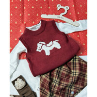 Áo Gile Len Ngựa Đỏ Cho Bé Trai Bé Gái Form To
