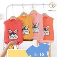 Áo gile len Quảng Châu loại 1 cho bé gái, áo gile len thu đông mềm mịn giữ ấm
