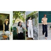 Áo Gile linen thiết kế 2 lớp tôn dáng sang chảnh và cuốn hút