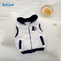 Áo Gile Lông Cừu Bé Trai Nhà MINKYSUN Cực Xinh Cho Bé Từ 7-17kg