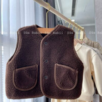 Áo Gile lông cừu phong cách Hàn Quốc cho bé từ 11kg