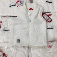 Áo gile lông trắng