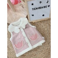 Áo Gile lót lông cừu cho bé gái