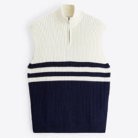 Áo gile nam Zara authentic KNIT VEST WITH ZIP