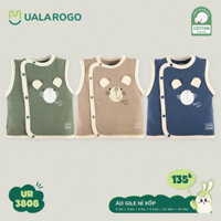 Áo gile nỉ xốp Ualarogo ( 0-18m)