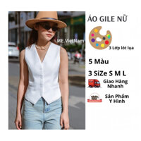 Áo GiLe Nữ 3 lớp lót lụa