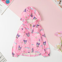 Áo gió, áo khoác mỏng cho bé gái 6-10 tuổi (20-35kg), LITIBABY. Chất gió mềm mịn, chống gió cản nước, lớp lót cotton mềm