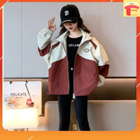 Áo gió cho bé gái và bé trai 2 lớp 6-14 tuổi chữ EVER VÀ ROKU hàng Quảng Châu dáng thời trang