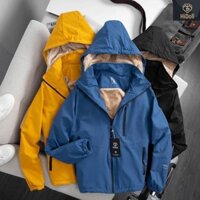 Áo gió lót lông nam, Áo khoác gió lót lông cừu tráng bạc chống nước dành cho cả nam và nữ  - Hununy Fashion