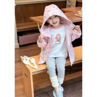 Áo gió mặc 2 mặt Qc cao cấp cho bé gái