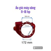 Áo gió mặt nạ máy nổ 11hp - 18hp dùng cho động cơ xăng ,máy phát điện,máy đầm,máy bơm nước