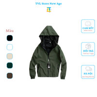 Áo Gió Nam 2 Mặt Chống Nước,Chống Bám Bụi, Tia UV, Cực Tím Có Mũ Dây Kéo Phù Hợp Mọi Dáng