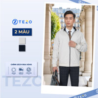 Áo gió nam 2 mặt cổ 5 phân thiết kế kẻ sọc Tezo 24AG5C019