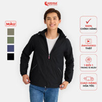 Áo Gió Nam 𝐂𝐀𝐑𝐃𝐈𝐍𝐀 2 Lớp Chất Vải Gió Cao Cấp Chống Thấm Nước Cản Gió Phong Cách Thể Thao 3GNM01