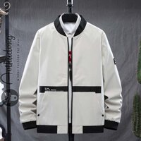 Áo gió nam bomber trắng cao cấp (ATD-294)