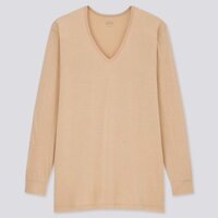 Áo giữ nhiệt Heattech Uniqlo nam cổ V 429015