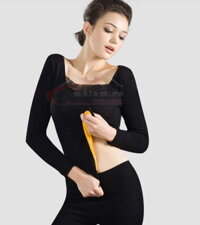 Aó giữ nhiệt lót lông cừu siêu ấm, Quần áo giữ nhiệt lót lông cừu cho nữ,Aó ấm mùa đông