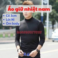 Áo giữ nhiệt nam 🍀 Áo thun lạnh lót Nỉ siêu ấm, ôm body dài tay, chất mềm mại co giãn 4 chiều nhiều màu dành cho nam