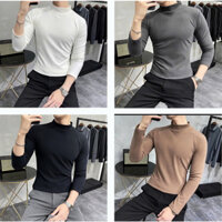 Áo GIỮ NHIỆT NAM CAO CỔ, hàng full hộp cao cấp  LÓT NỈ Siêu Ấm