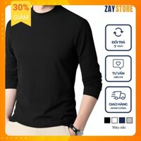 Áo giữ nhiệt nam lót nỉ ZAY STORE cao cổ, áo thun giữ nhiệt nam lót nỉ co giãn 4 chiều