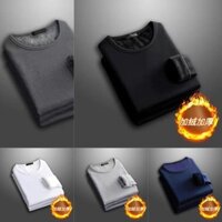 Áo giữ nhiệt nam Megaz Áo thun nam dài tay cổ 3 phân chất vải mềm mịn ấm áp dễ phối đồ