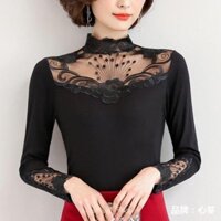 Áo giữ nhiệt nữ áo thun dài tay phối zen áo thu đông nữ