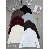 Áo giữ nhiệt nữ cổ 3 phân chất mềm mịn hàng Quảng châu