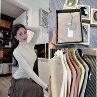 Aó giữ nhiệt NỮ dài tay CHẤT GẠO PHỐI VIỀN BÈO nữ tính, nhẹ nhàng dành cho bạn NỮ SVFA230