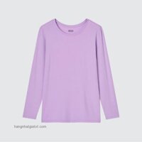 Áo giữ nhiệt Nữ Heattech UNIQLO siêu ấm- Nhật bản (71 PURPLE-Tím)
