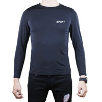 Áo Giữ Nhiệt Thể Thao Nam - Áo Tập Gym Dài Tay Thun Mềm Mịn Co Giãn 4 Chiều SZone - Đen - XXL