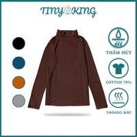 Áo giữ nhiệt thun cổ lọ KING phông dài tay cổ cao (T13)