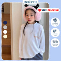 Áo giữ nhiệt trẻ em cổ 3 phân chất liệu nỉ mềm mại với làn da bé trai bé gái từ 6-15 tuổi INNOGEN